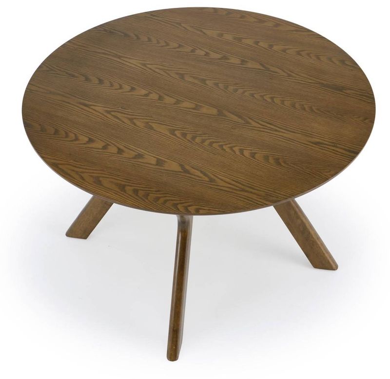 Okrúhly jedálenský stôl, 120cm, orech, RUPERT