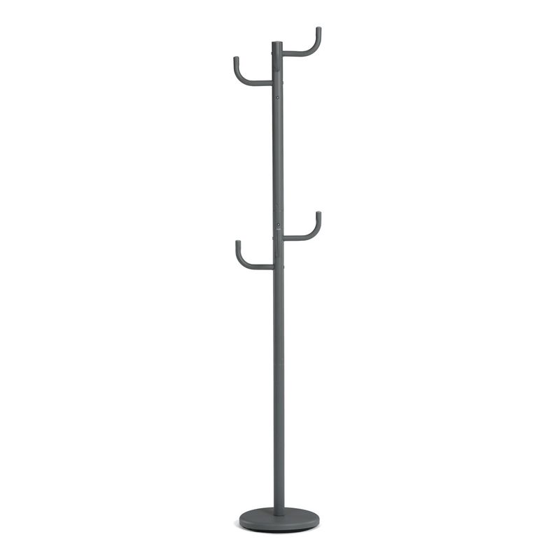Stojanový vešiak, 175cm, kov sivý, 80609-06 GREY