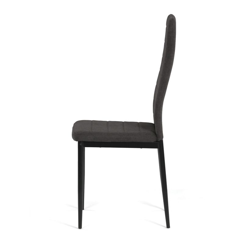 Jedálenská stolička, sivá látka, DCL-V5031 GREY2