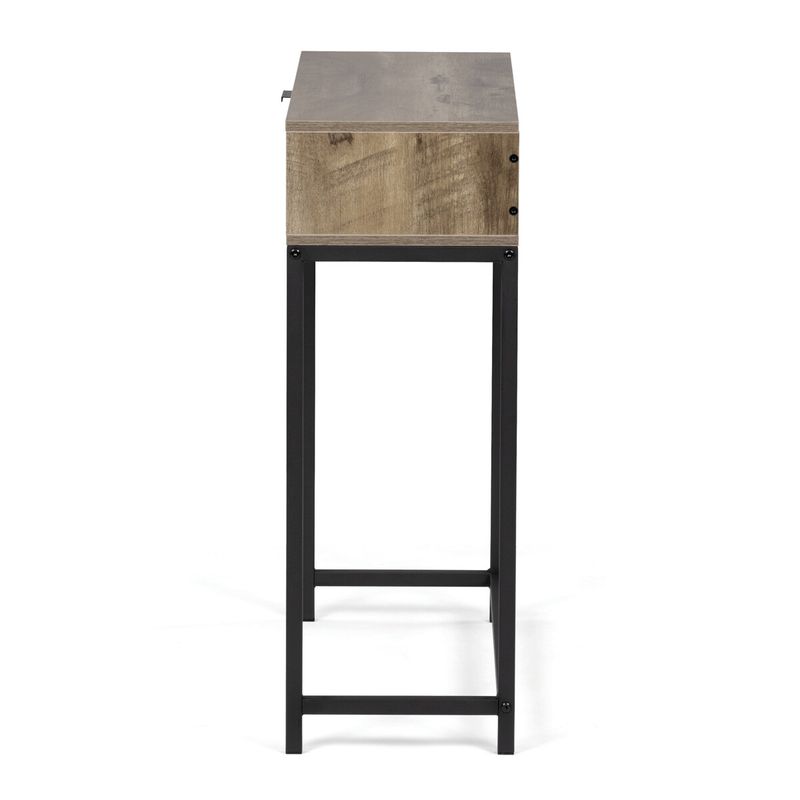 Konzolový stolík 80cm, MDF, sivý dub, CT-G1077 GREY