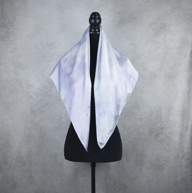 Luxusná hodvábna šatka LIMITED_327, Vyrobená na Slovensku, 90 x 90cm