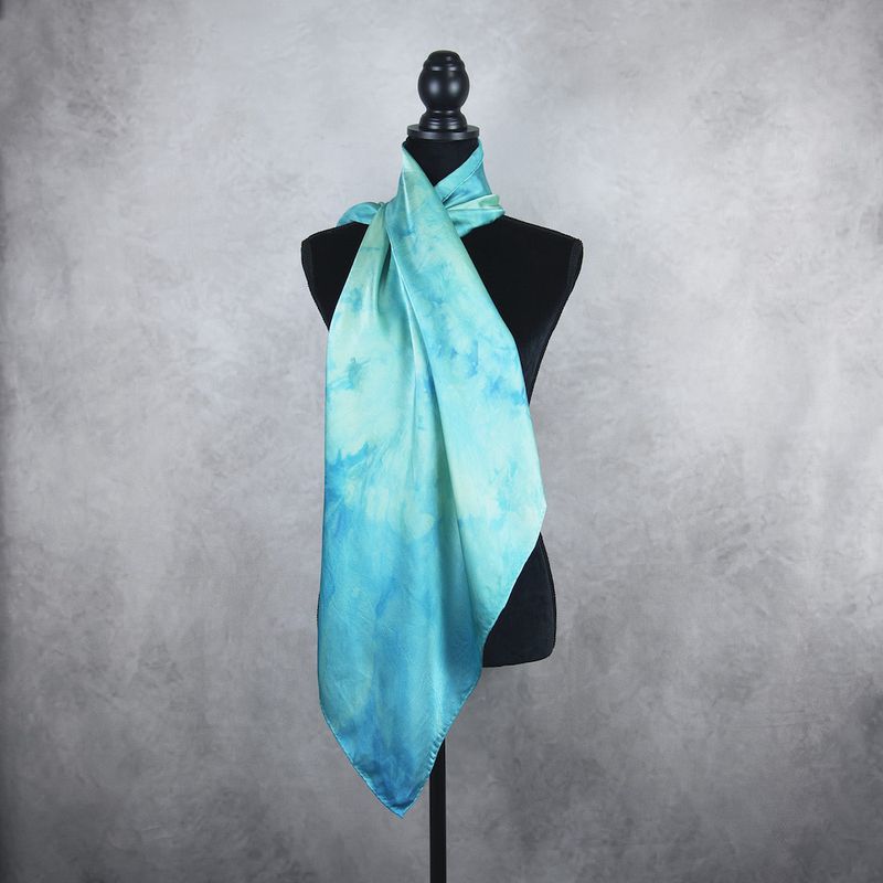 Luxusná hodvábna šatka LIMITED_334, Vyrobená na Slovensku, 90 x 90cm