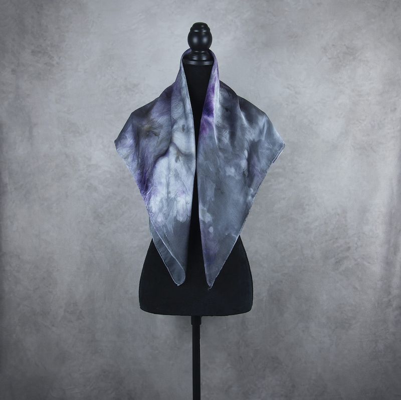 Luxusná hodvábna šatka LIMITED_342, Vyrobená na Slovensku, 90 x 90cm