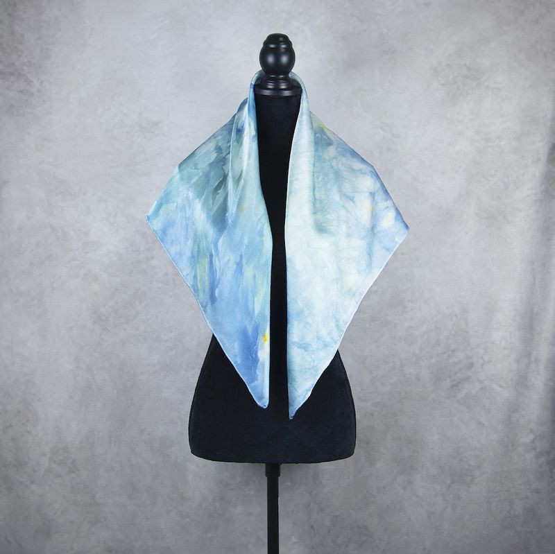 Luxusná hodvábna šatka LIMITED_350, Vyrobená na Slovensku, 90 x 90cm