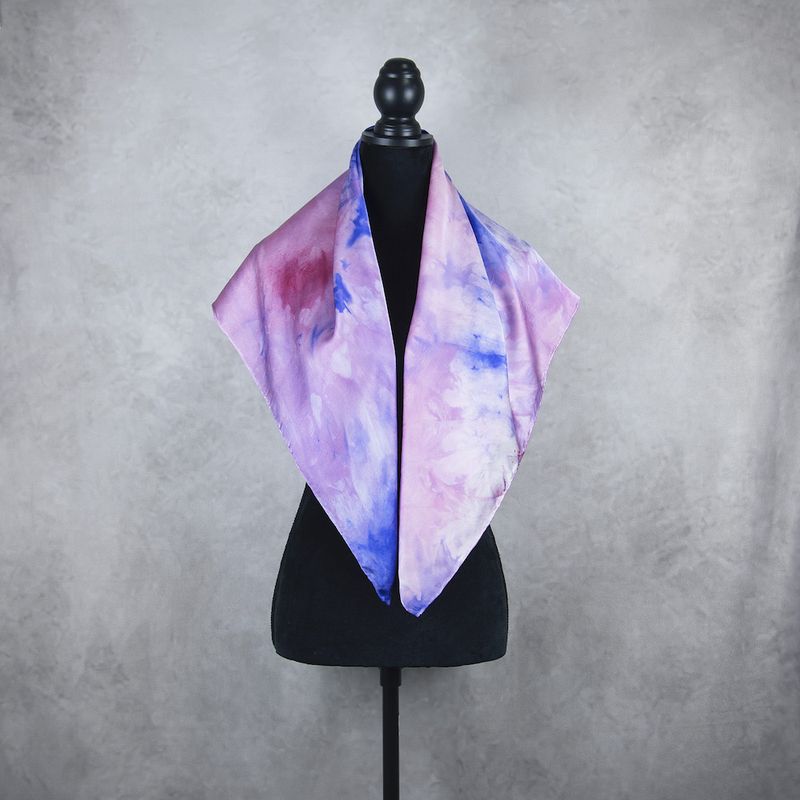 Luxusná hodvábna šatka LIMITED_354, Vyrobená na Slovensku, 90 x 90cm