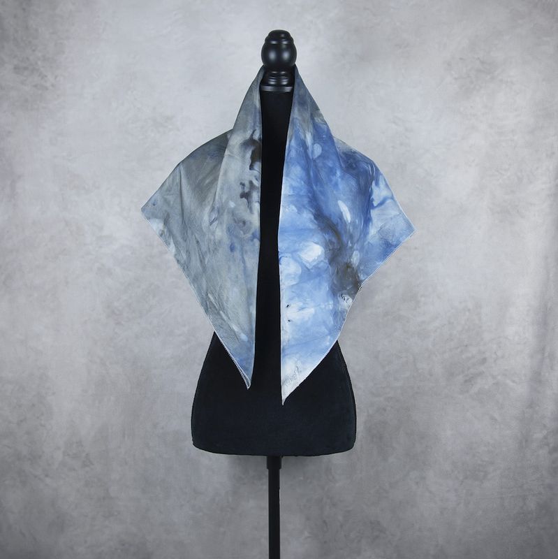 Hodvábna šatka VZOR_87, 85 x 90cm, Made in Slovakia