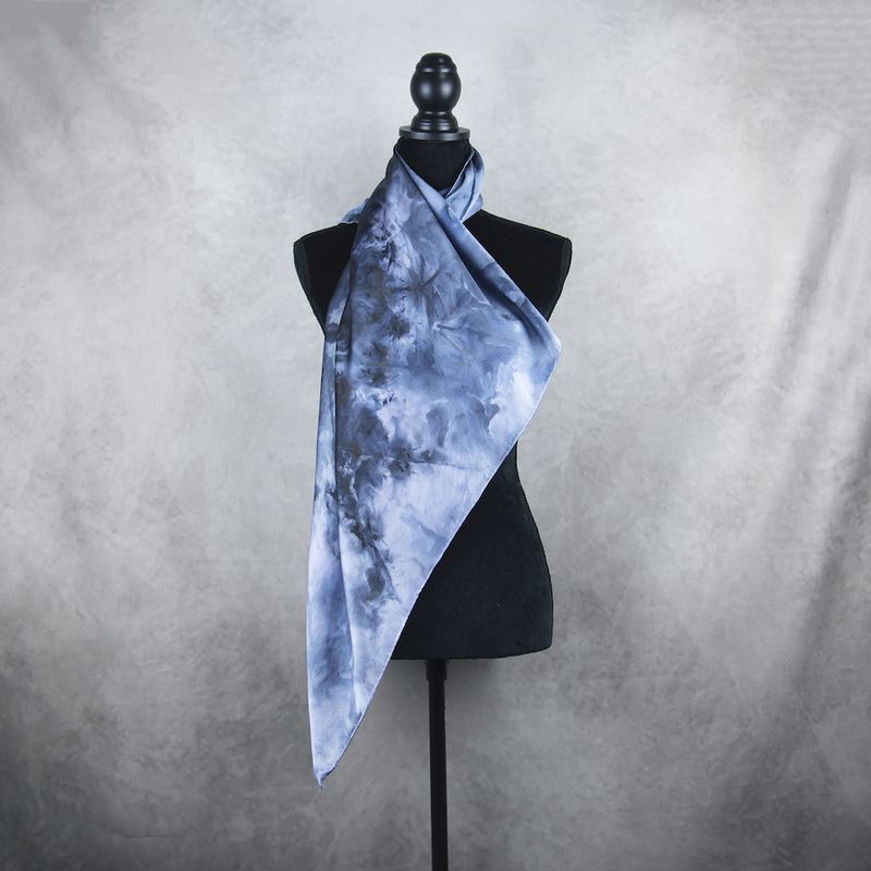 Luxusná hodvábna šatka LIMITED_357, ručne maľovaná, 90 x 90cm