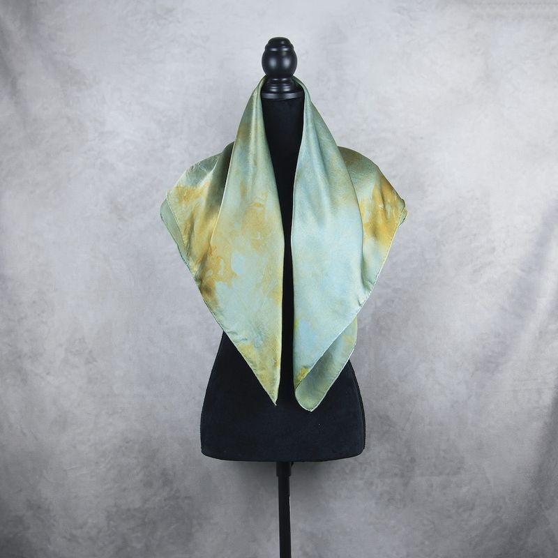 Luxusná hodvábna šatka LIMITED_360, ručne maľovaná, 90 x 90cm