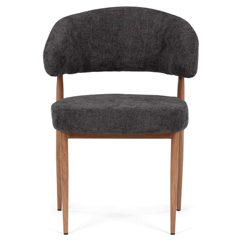 Jedálenská stolička, sivá látka, taštičkové pružiny, CT-L5031 GREY2