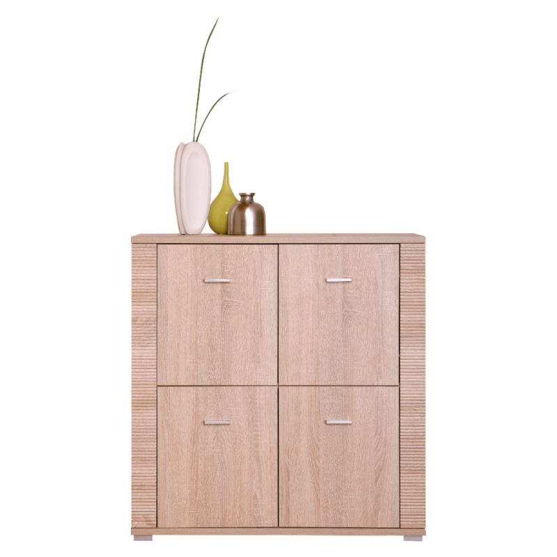 Komoda, 93cm, dvierková, dub sonoma, GRAND typ 10