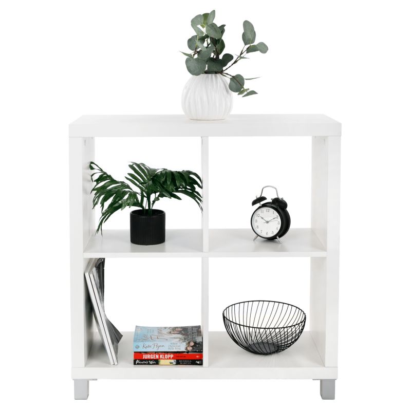 Regál, 76cm, biely, TOFI 2 NEW