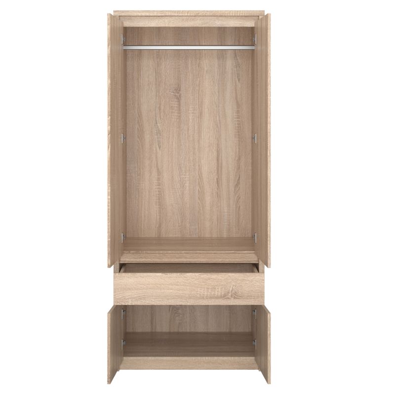 Skriňa, 88cm, vešiaková, dub sonoma, NORTY 1Z4D