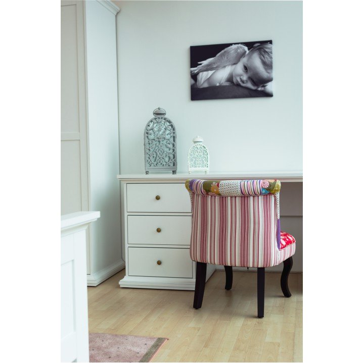 PC stôl, 130x61cm, biely, PARIS