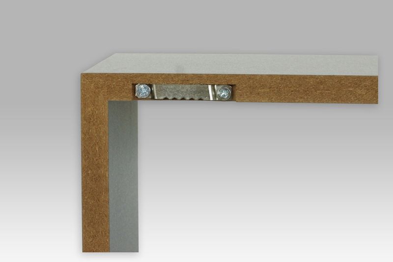 Sada 3 poličiek, MDF, sivá, P-008 GREY2