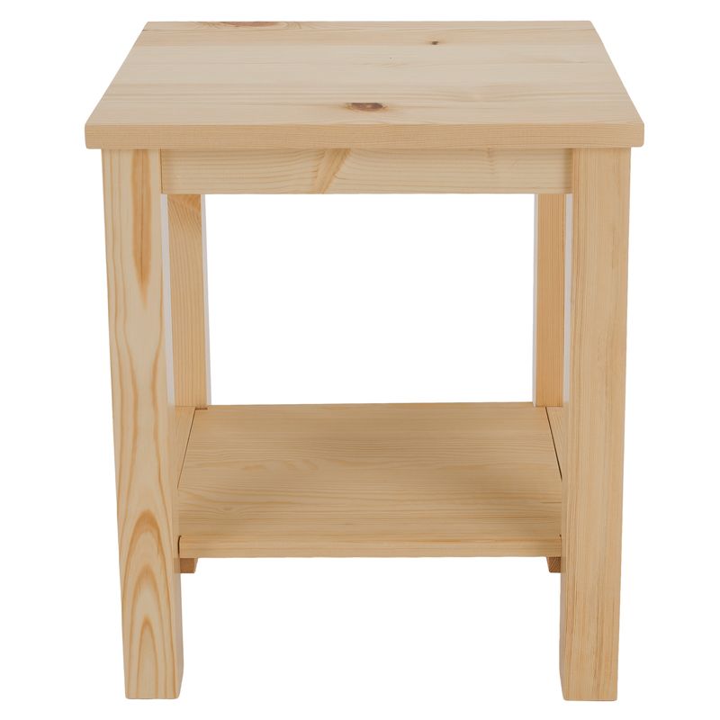 Nočný stolík, 38cm, masív, prírodný, FOSIL