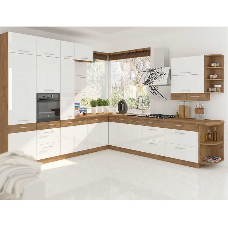 Horná skrinka otvorená, 15cm, dub lancelot, VEGA 15 G-72 OTW