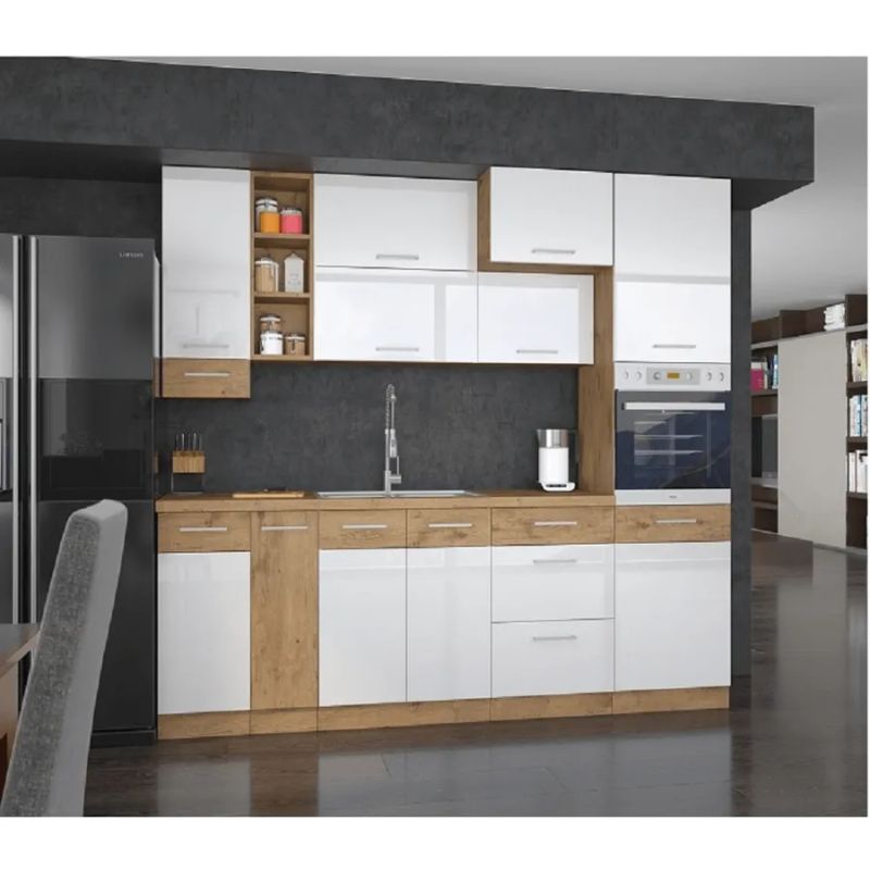 Spodná skrinka otvorená, 30cm, dub lancelot, VEGA 30 D OTW BB