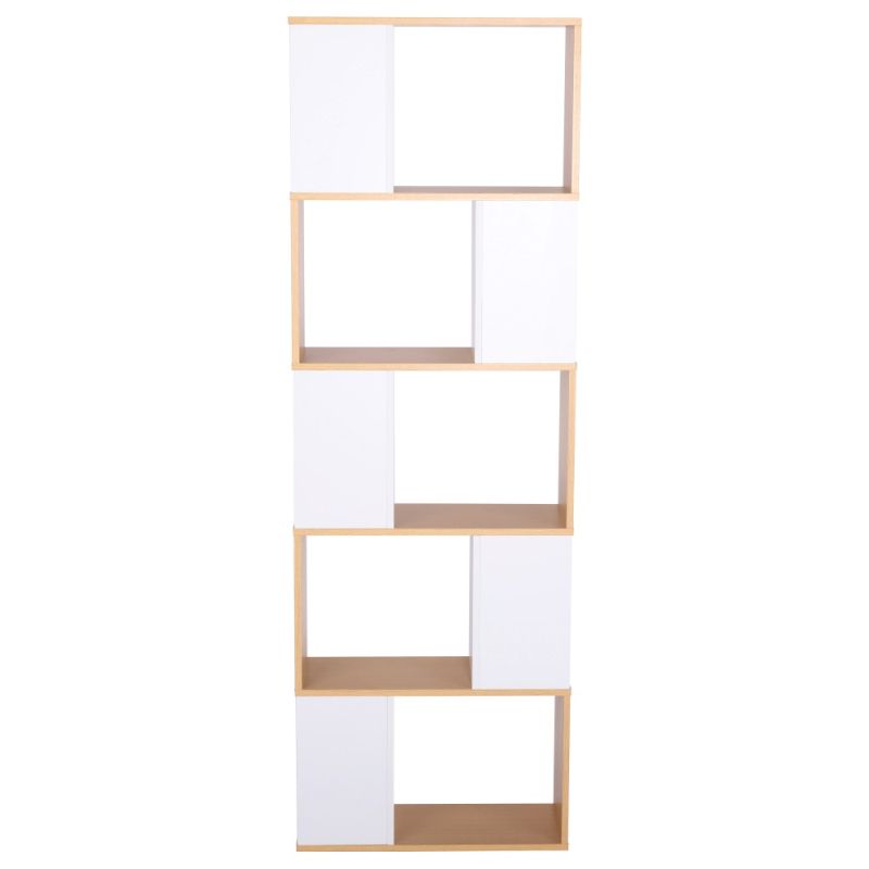 Regál, 60cm, prírodný, biely, ERDEM NEW TYP 3