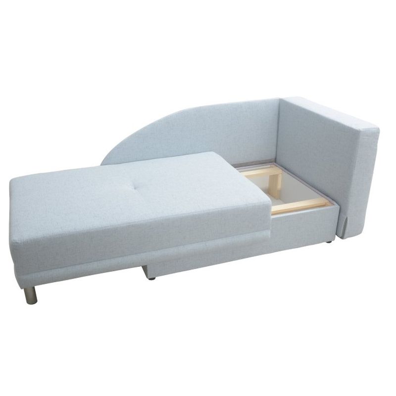 Rozkladacia pohovka, svetlomodrá látka, pravá, LAUREL