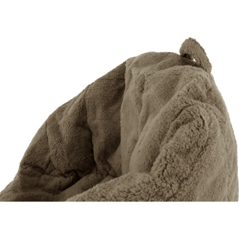 Sedací vak, 75cm, svetlohnedá látka, ALMERO