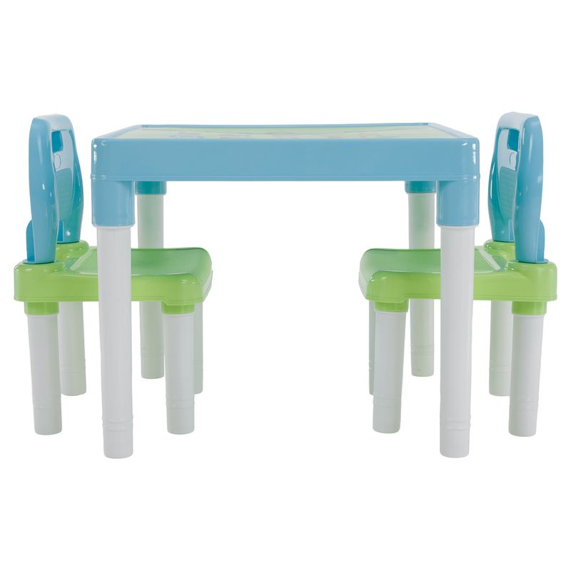 Detský set 1+2, 51x51cm, modrý, zelený, biely, plast, BALTO
