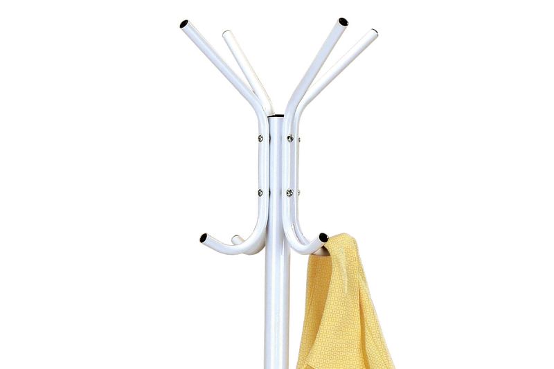 Vešiak, 174cm, kov biely, 80001-04A WT