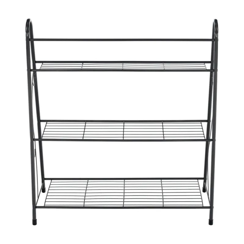 Regál, 63cm, 3-policový, čierny, VERUMA