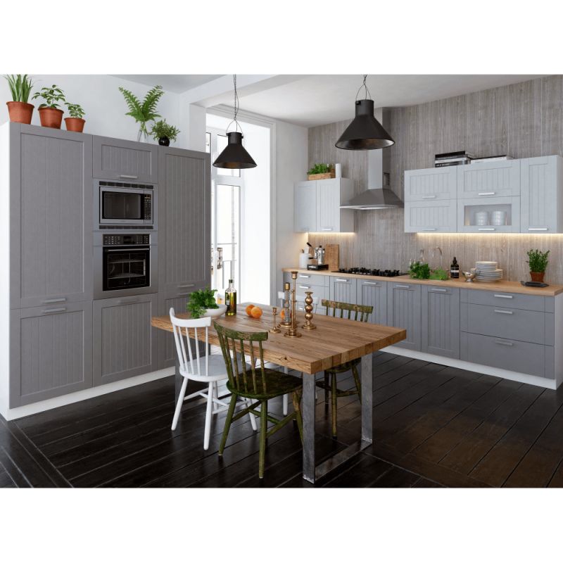 Spodná skrinka, 40cm, tmavosivá, biela, JULIA TYP 53