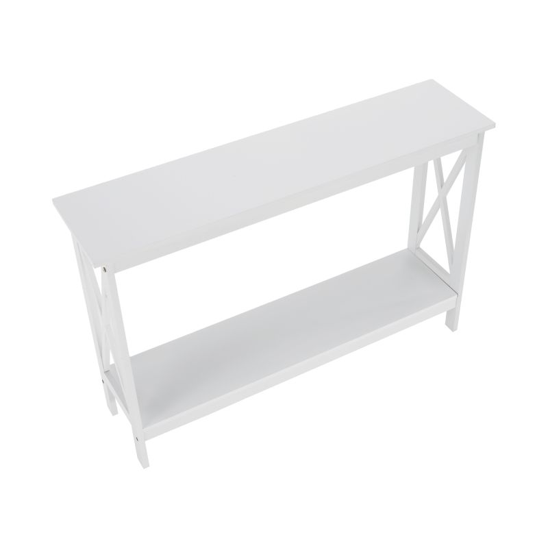 Konzolový stolík, 120cm, biely, APOLOS