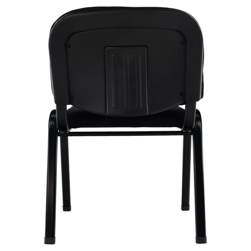 Kancelárska stolička, čierna látka, nohy kov čierny, ISO 2 NEW