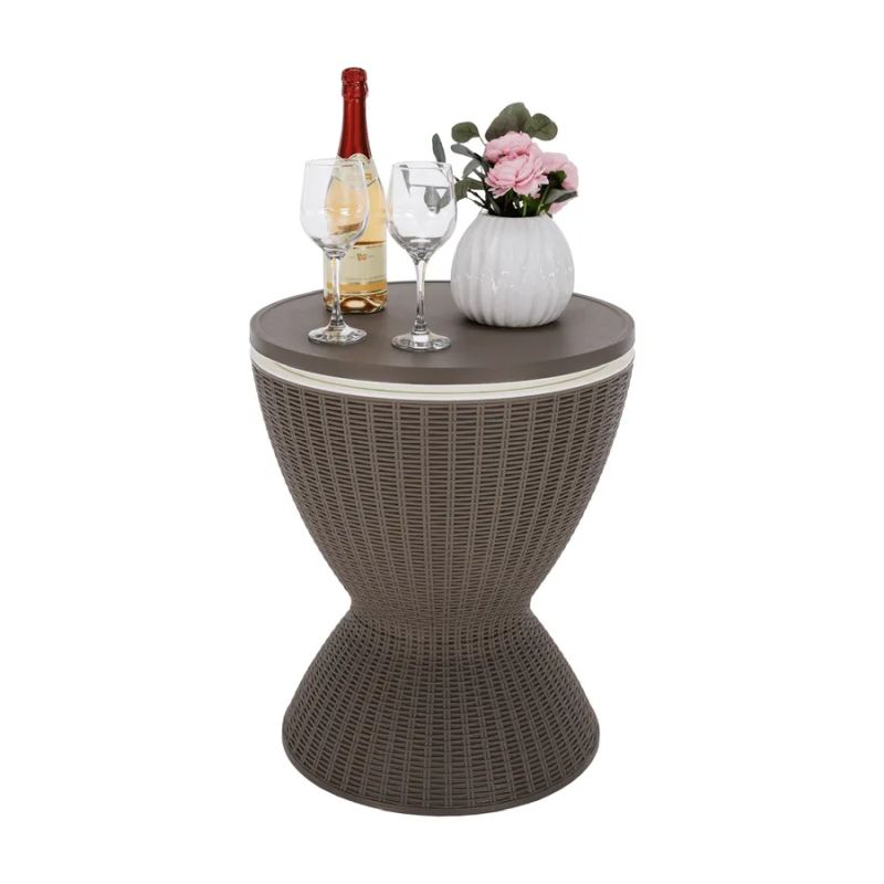 Záhradný, chladiaci stolík, sivý, FABIR