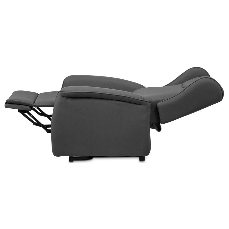 Elektrické polohovacie kreslo sivé, TV-1192 GREY2, relaxačné