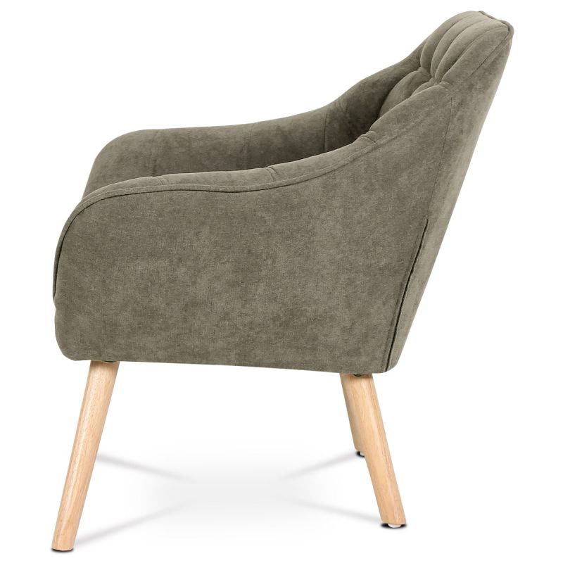 Relaxačné kreslo, béžová látka, AK-321 LAN2