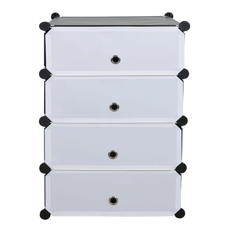 Modulárny organizér na topánky, 49cm, čierny, biely, PORET