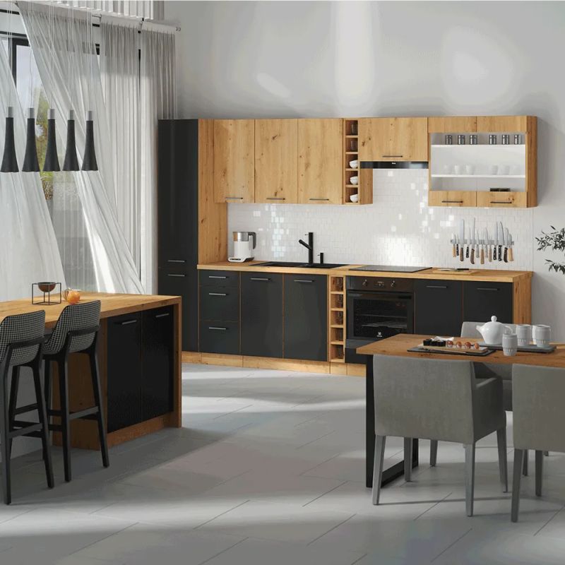 Horná skrinka rohová, 58x58cm, dub artisan, MONRO 60/60 GN-72 1F