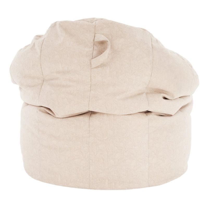 Sedací vak, 80cm, béžová látka, KENOD