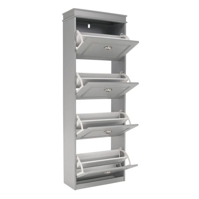 Botník, 53cm, 4-radový, sivý, SEBER TYP 3