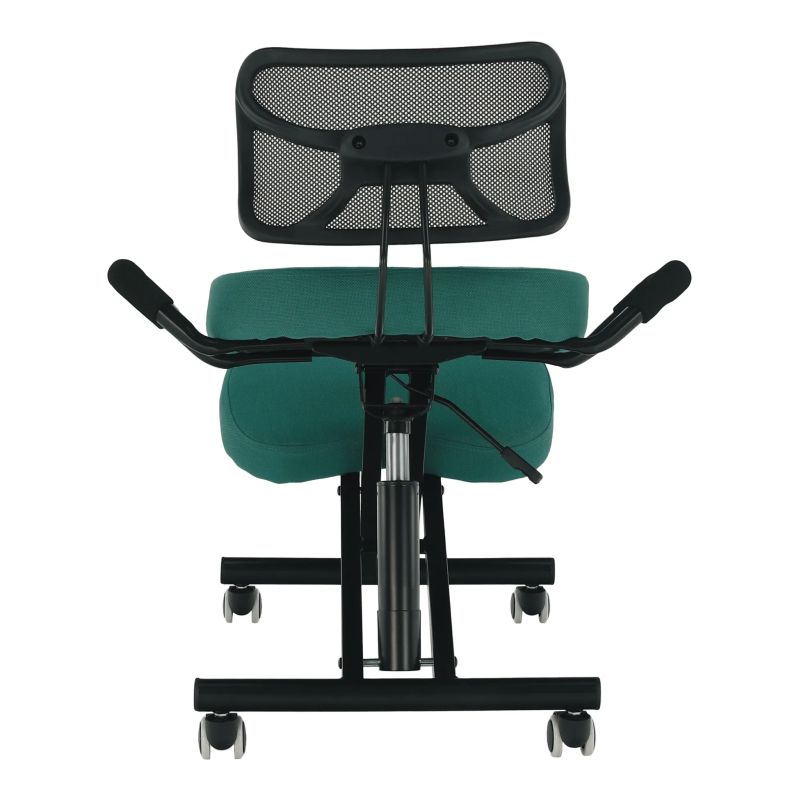 Ergonomická kľakačka, zelená látka, čierna, RUFUS