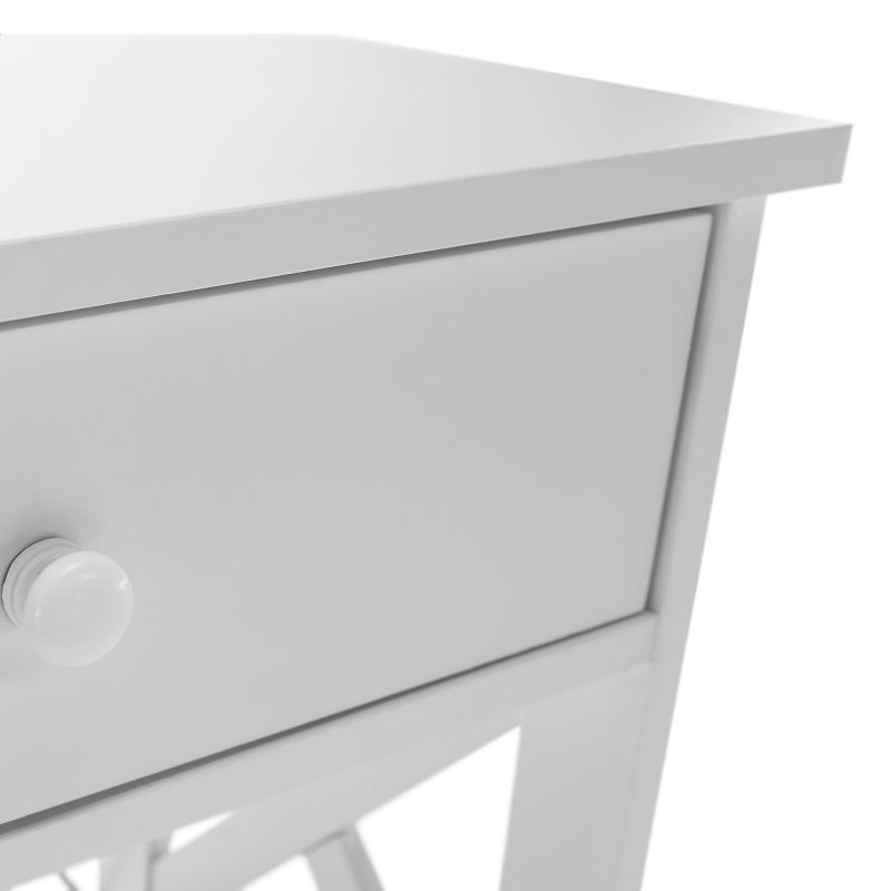 Konzolový stolík, 86cm, biely, LOMIR