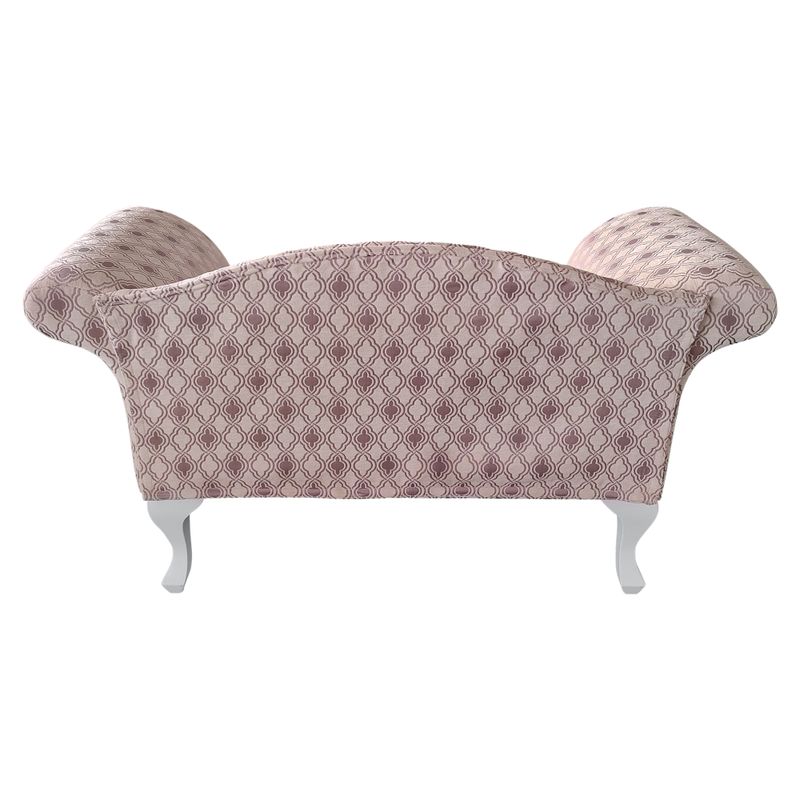 Pohovka, 122cm, krémovo-sivá látka, FABRICIO