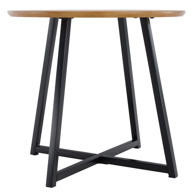 Príručný stolík, 50x50cm, dub, čierny, DELIK