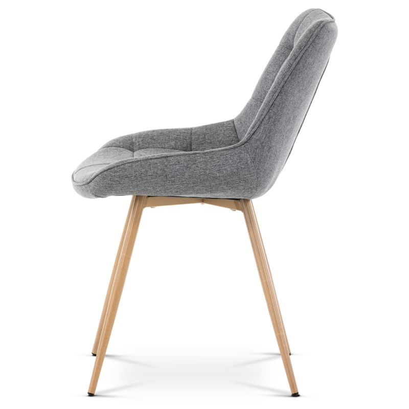 Jedálenská stolička, sivá, látka, CT-394 GREY2