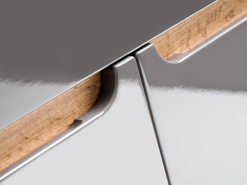 Skrinka do kúpeľne, 35cm, sivá, vysoký lesk, BALI GRAFIT 830