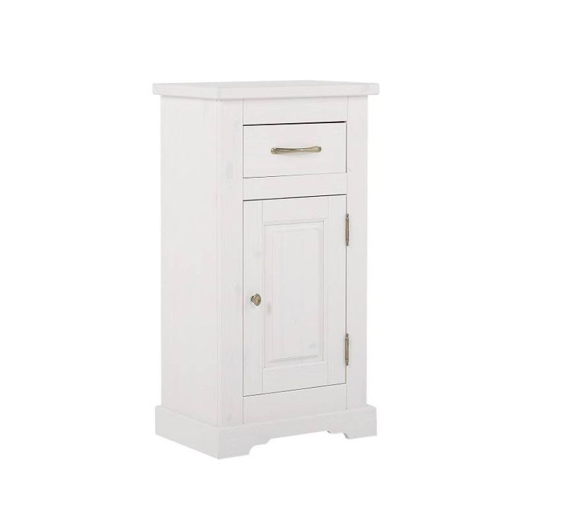 Skrinka do kúpeľne, 45cm, biela, ROMANTIC 810