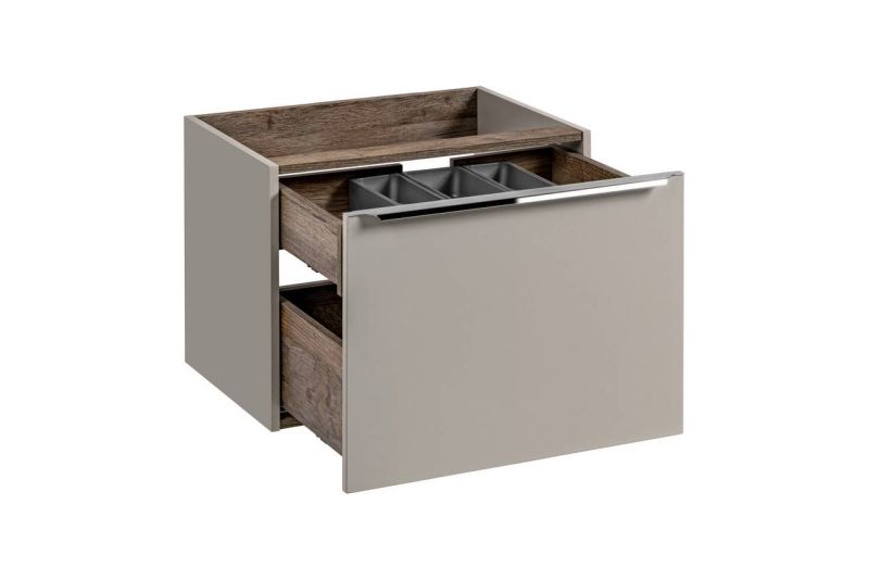 Skrinka pod umývadlo, 80cm, sivý krém, SANTA FE TAUPE 82-80-B-2S