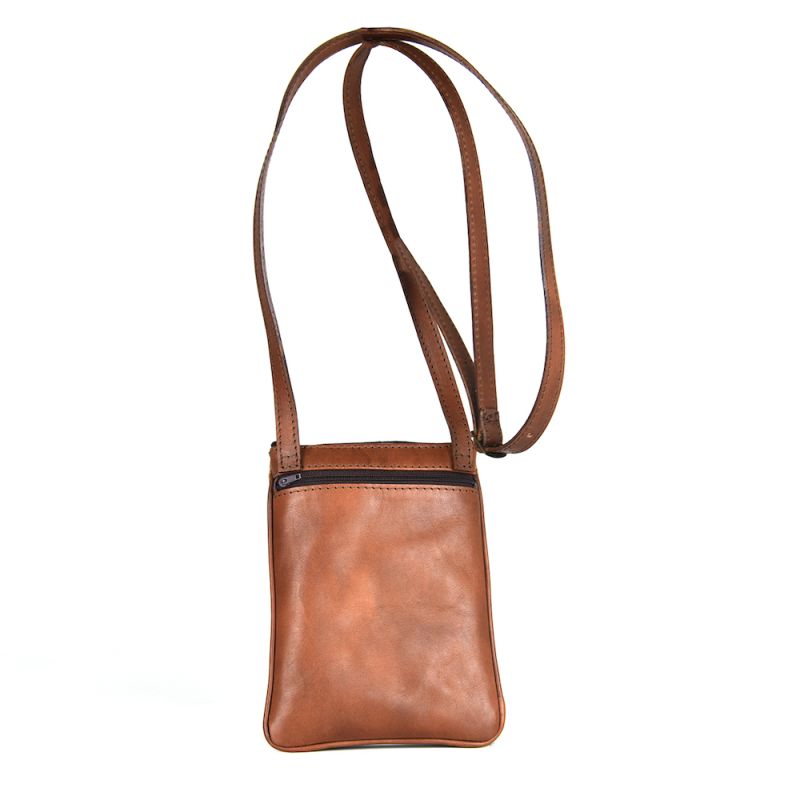 Ručne maľovaná crossbody kabelka č.8603 s motívom Žena s holubmi