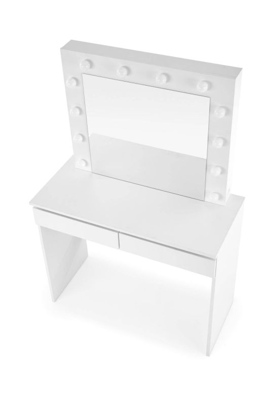 Toaletný stolík, 94cm, biely, HALMAR, HOLLYWOOD