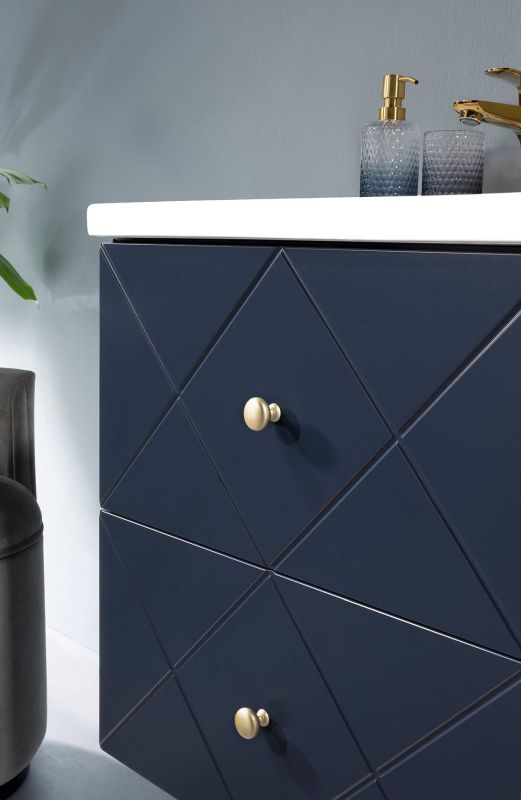 Skrinka pod umývadlo, 120cm, modrá, ELEGANCE BLUE 82-120