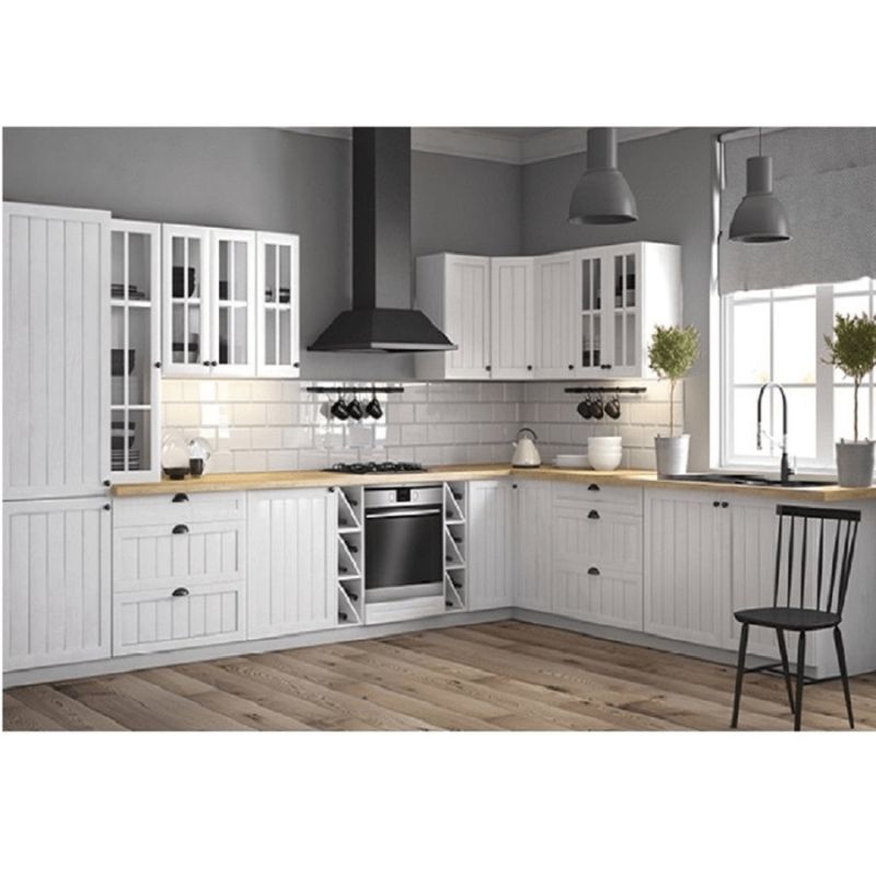 Skrinka potravinová, 60cm, biela, sosna andersen, ľavá, PROVANCE D60P