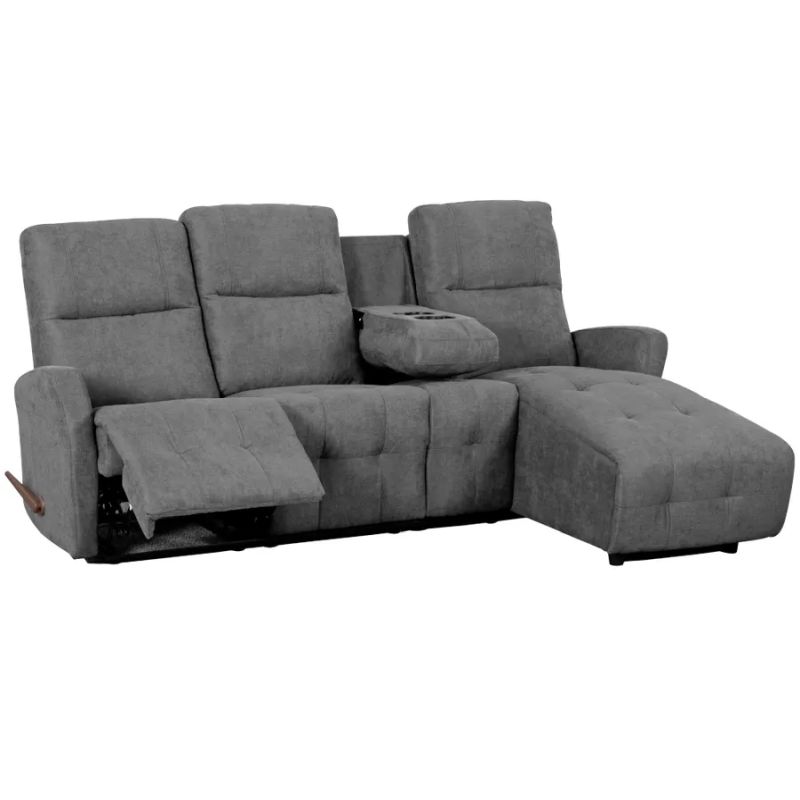 Nastaviteľná rohová sedacia súprava, tmavosivá látka, pravá, TROJAN ROH